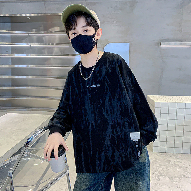 左西风云儿童装男童春装长袖T恤2026新款纯棉春秋款内搭打底衫体