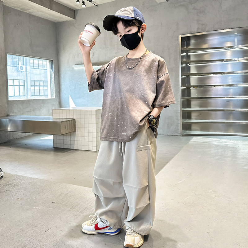左西官方旗舰店童装男童夏装套装2026新款运动夏季夏款男孩大童薄