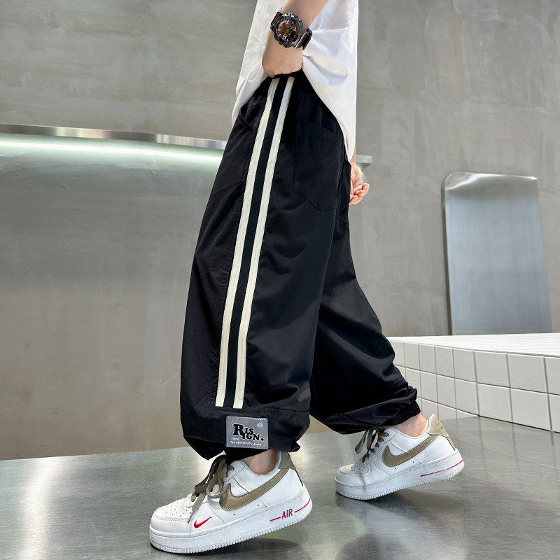 左西风云儿童装男童夏装裤子防蚊裤2026新款运动夏款夏季中大童薄