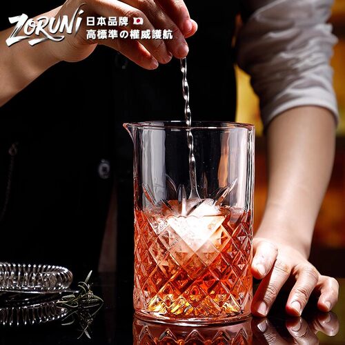 日本鸡尾搅拌杯子玻璃刻花调酒搅拌杯酒吧调酒mixing glass调酒杯