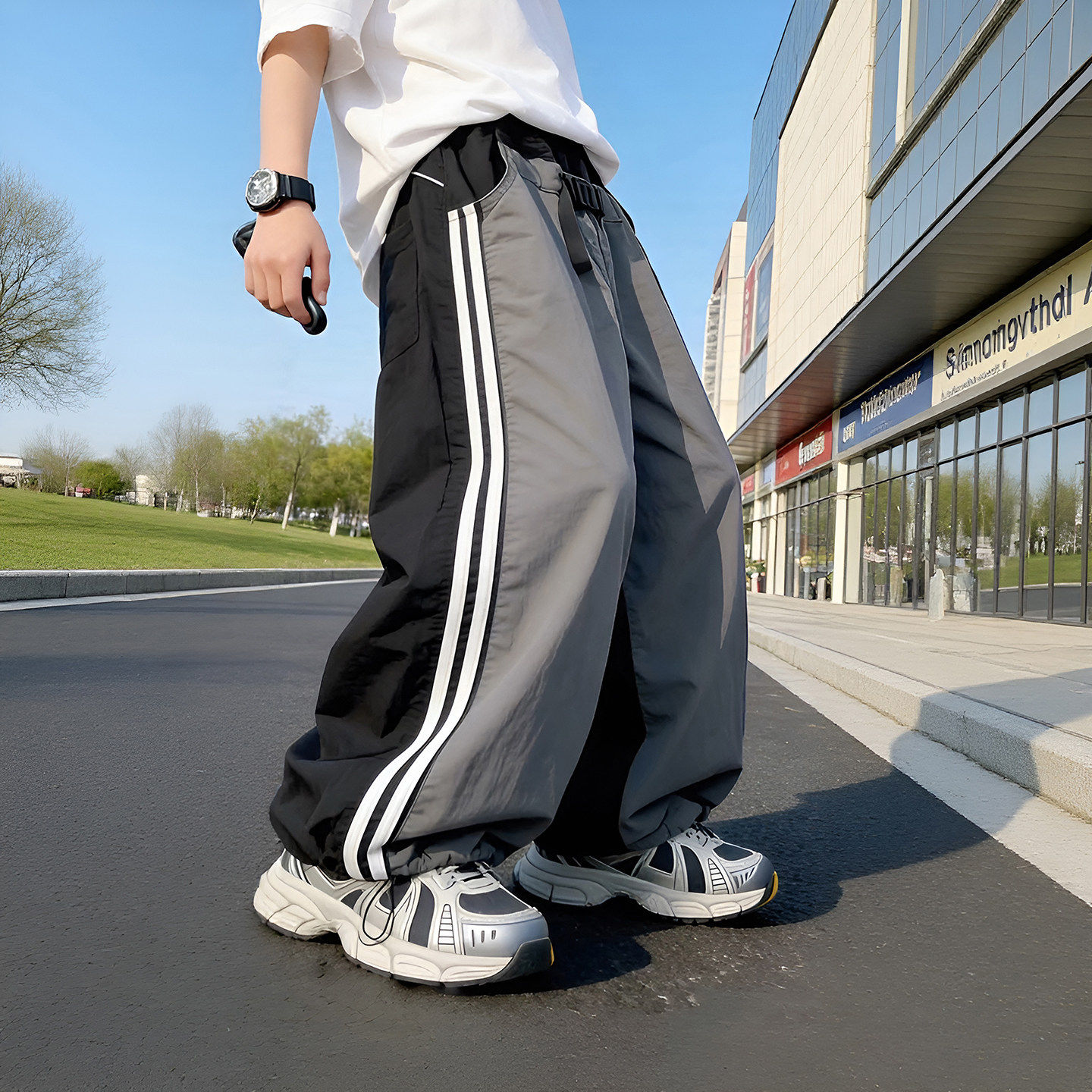 左西风云儿童装男童夏装裤子防蚊裤2026新款夏款运动夏季中大童薄