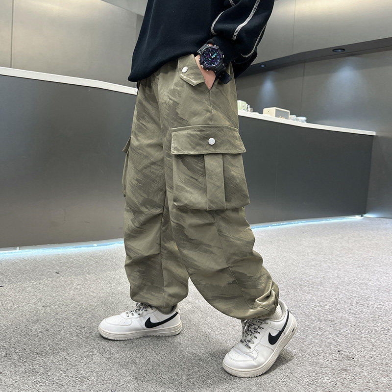 左西风云儿童套装男童春秋款工装裤子2026新款春装春季中大童休闲