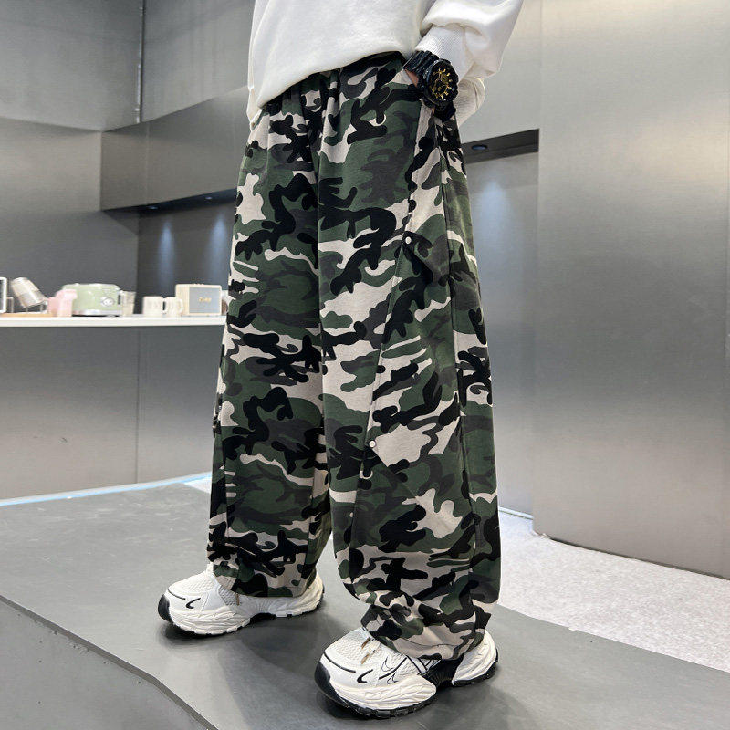 左西风云儿童套装男童春秋款工装裤子2026新款男孩春季春装休闲中