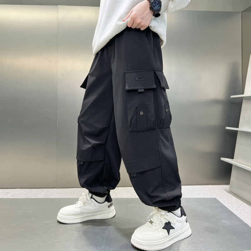 左西风云儿童套装男童春秋款工装裤子2026新款春装中大童男孩休闲