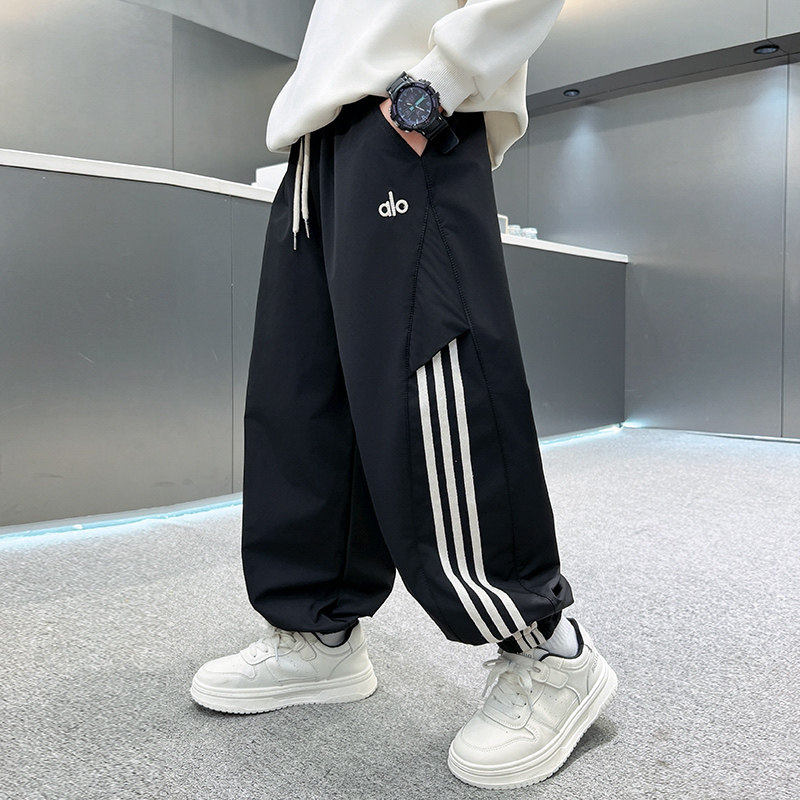 左西风云儿童装男童春秋款裤子2026新款中大童春装卫裤运动春季男