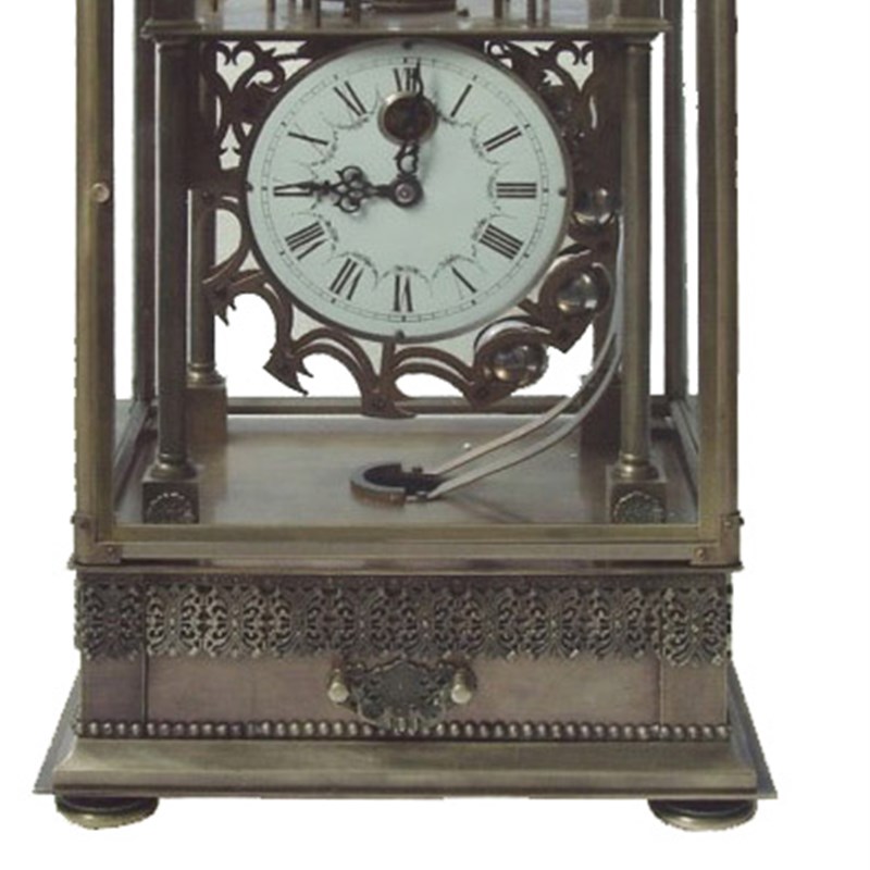 欧式纯铜机械座钟 滚珠压力球钟 X改型带抽屉