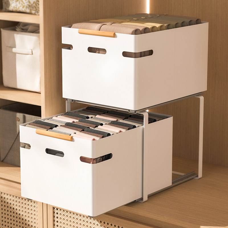 衣柜拉篮抽屉式免打孔分层收纳筐衣D帽间内置滑轨金属推拉多层裤,基础建材,衣柜拉篮,淘宝优惠券,粉丝福利购,淘宝优惠卷