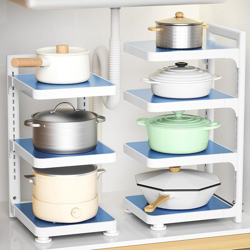 厨房置物架家用多层台面放锅具锅架E橱柜下水槽内柜子分层收纳架,厨房/烹饪用具,厨房置物架/置物柜/角架,淘宝优惠券,粉丝福利购,淘宝优惠卷