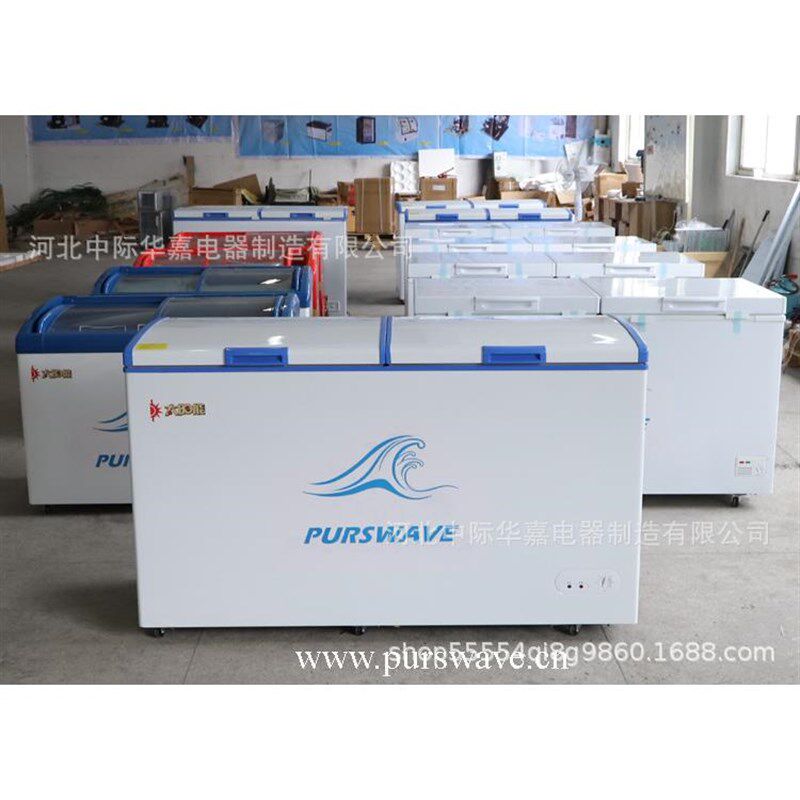 双温BCD-f608太阳能冰柜冷冻冷藏直流车载12V24V压缩机制冷大容量