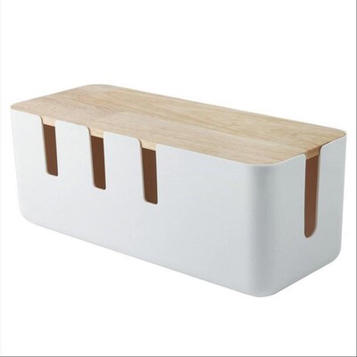 Creaticve Home Multi-Purpose Fire Wooden Cover Desktop Netwo