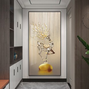 入户玄关装 壁 饰画正对门轻奢高级感B高端挂画走廊过道现代风新款