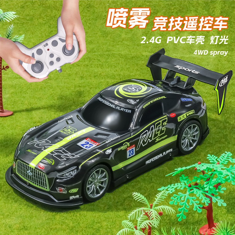 代发热销电动喷雾遥控赛车玩具RC漂移特技遥控车儿童汽车模型包邮