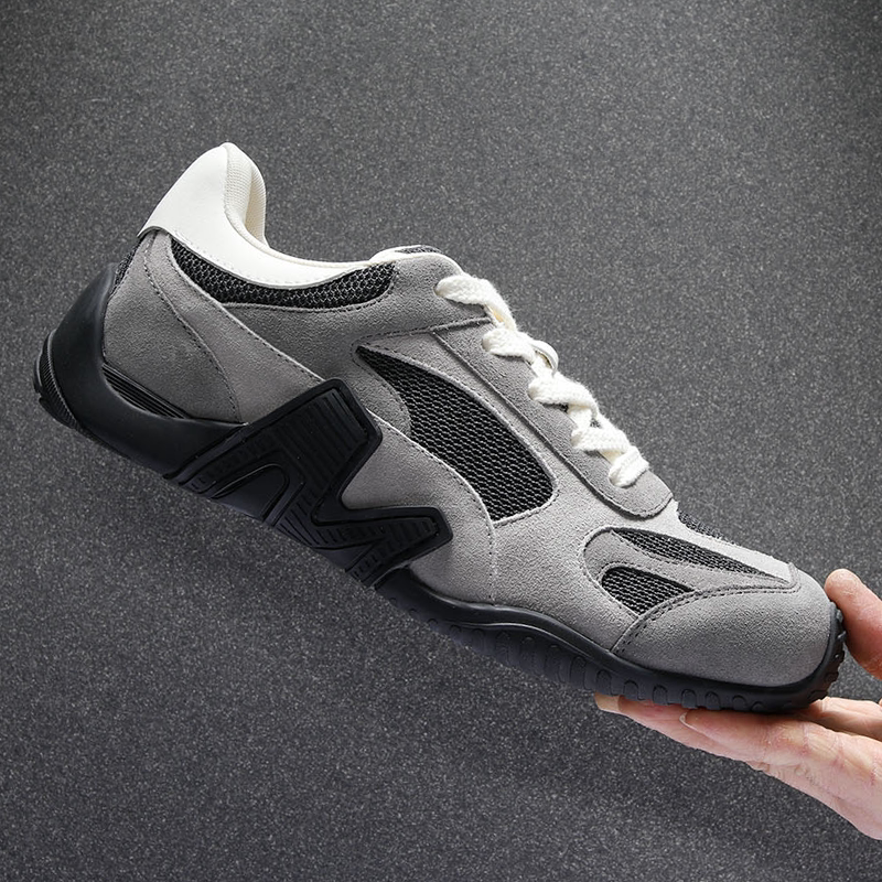 复古德训鞋男款2026新款春夏季网鞋透气鞋子男鞋磨砂皮运动休闲鞋