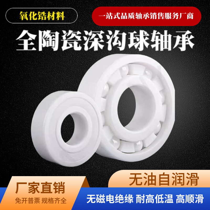 氧化锆全陶瓷轴承16000 16002 16005 16010 16012 16013CE 电绝缘