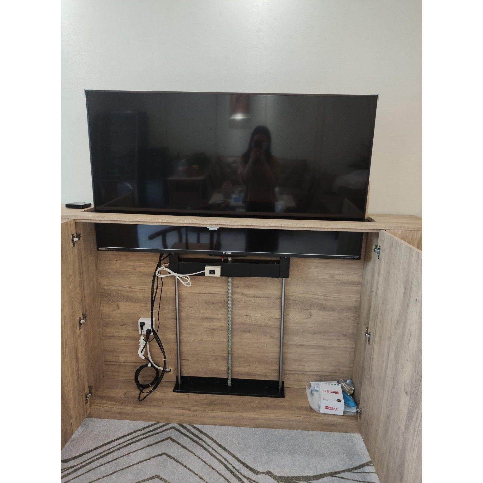 都挺好同款智能隐藏电动遥控液晶电视升降机芯器柜电动升降支架,大家电,电视机架,淘宝优惠券,粉丝福利购,淘宝优惠卷