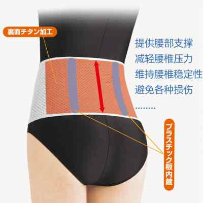 CERVIN日本进口护腰带女士腰部支撑腰围子腰椎腰间盘腰托薄款劳损