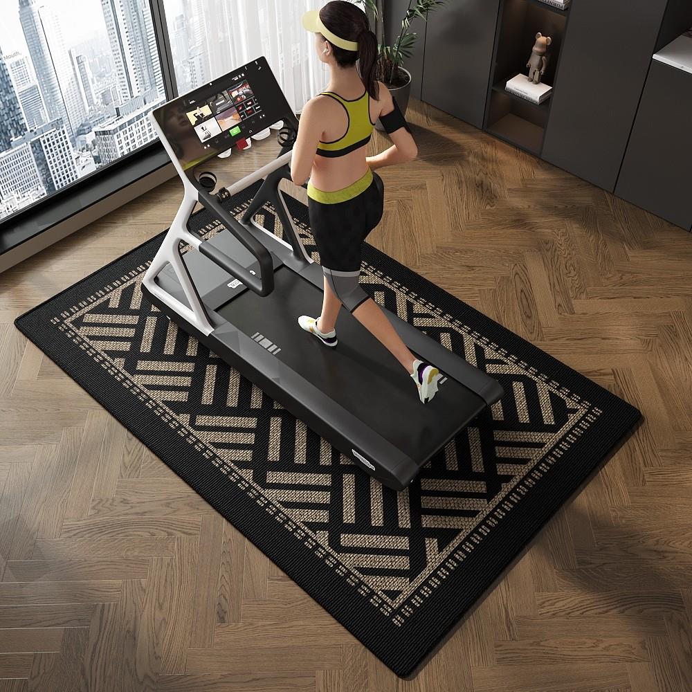 跑步机减震隔音地垫健身动感单车家用脚垫子定制吸音运动加厚地毯