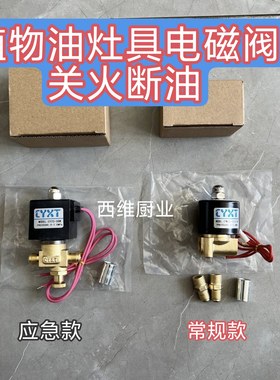 植物油甲醇白油燃料电喷灶具用防漏油电磁阀带接口耐高温M12*1.25