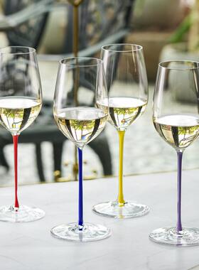 RIEDEL璀璨fatto a mano手工水晶彩杆高脚葡萄酒杯香槟雷司令礼盒