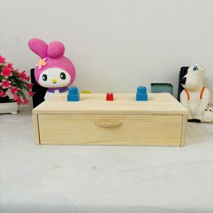 办公桌面增高架实木桌上台面垫高收纳架子置物架抬高储物盒带抽屉