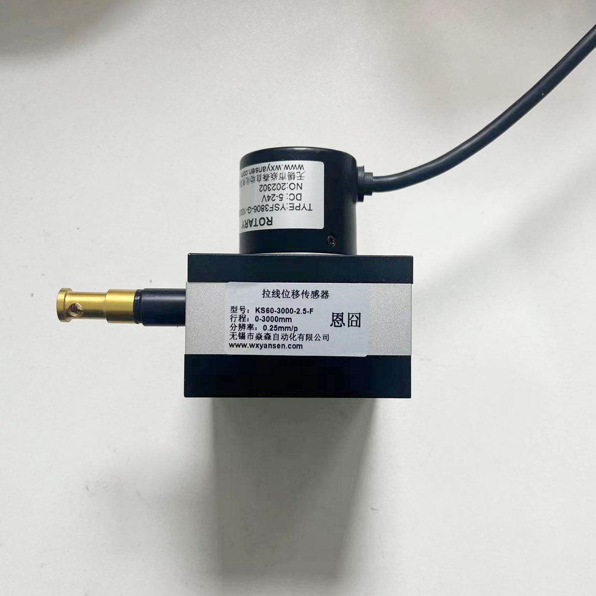 拉线编码器RLX63-2000-0.25-5-24F拉线位移传感器
