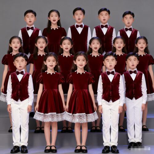 六一儿童演出服中小学生