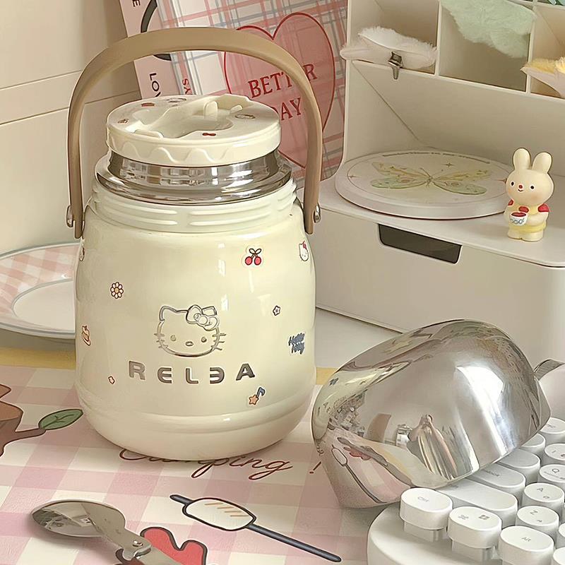 物生物焖烧杯高颜值闷烧壶罐上班族带饭学生不锈钢饭盒超长保温桶