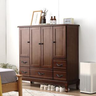 斗柜实木卧室收纳衣柜一体简约现代五斗橱客厅靠墙柜子家用五斗柜