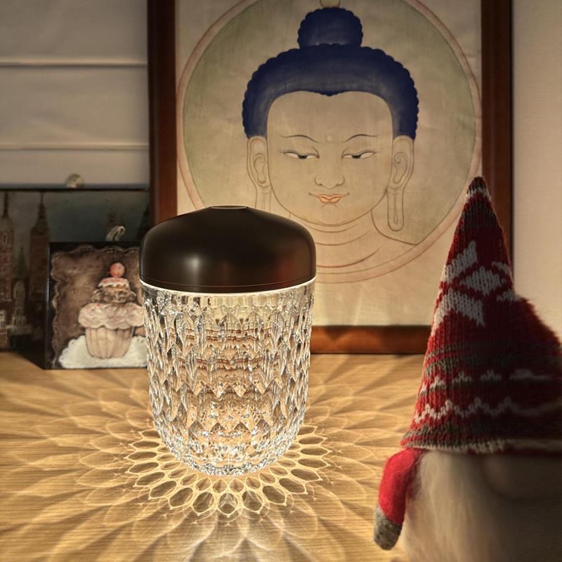 网红松果灯mini水晶灯床头氛围小夜灯高级感家居摆件礼品装饰台灯