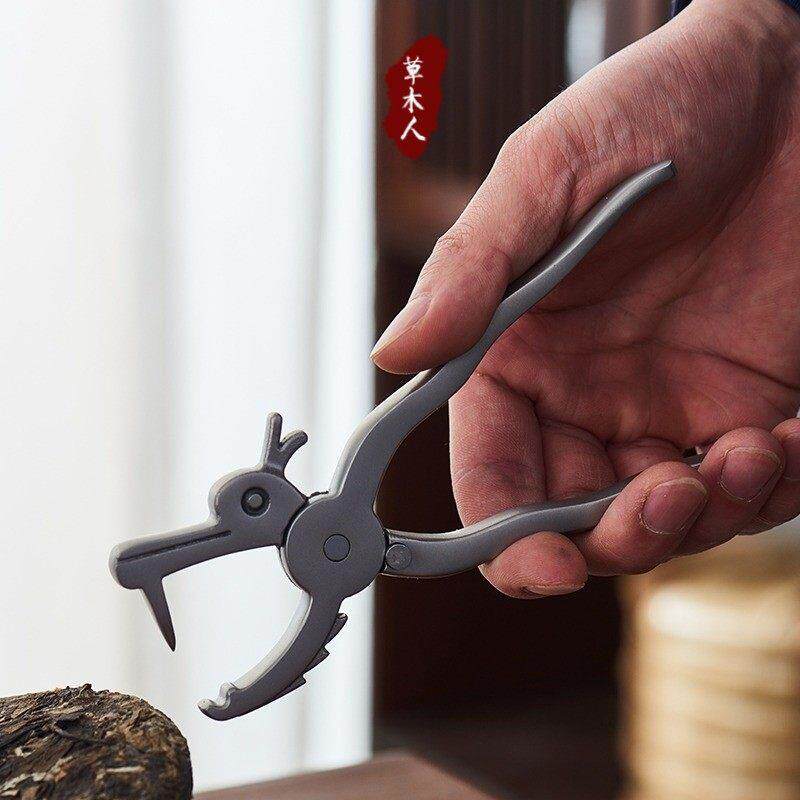 不锈钢茶钳茶刀普洱茶专业开茶器功夫茶具配件茶砖茶饼工具撬茶刀