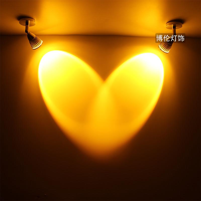 酒吧明装射灯led天花灯背景墙电视吸顶彩色COB射灯5W吧台照画灯3W