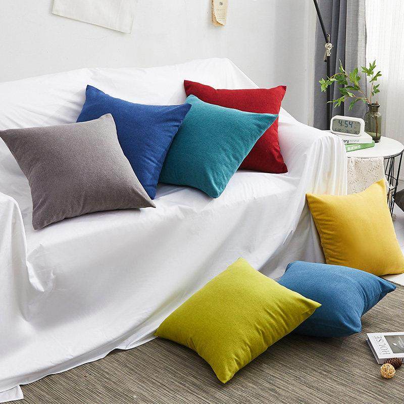 宾馆酒店靠垫多色可选亚麻靠枕抱枕 靠垫带芯包邮,居家布艺,靠垫/抱枕,淘宝优惠券,粉丝福利购,淘宝优惠卷