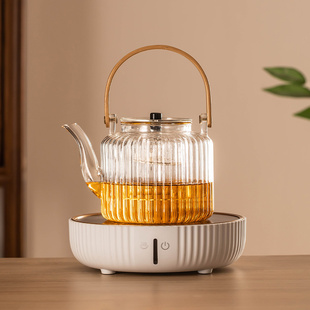 煮茶壶耐高温玻璃茶壶泡茶专用电陶炉煮茶器家用养生壶茶具提梁壶