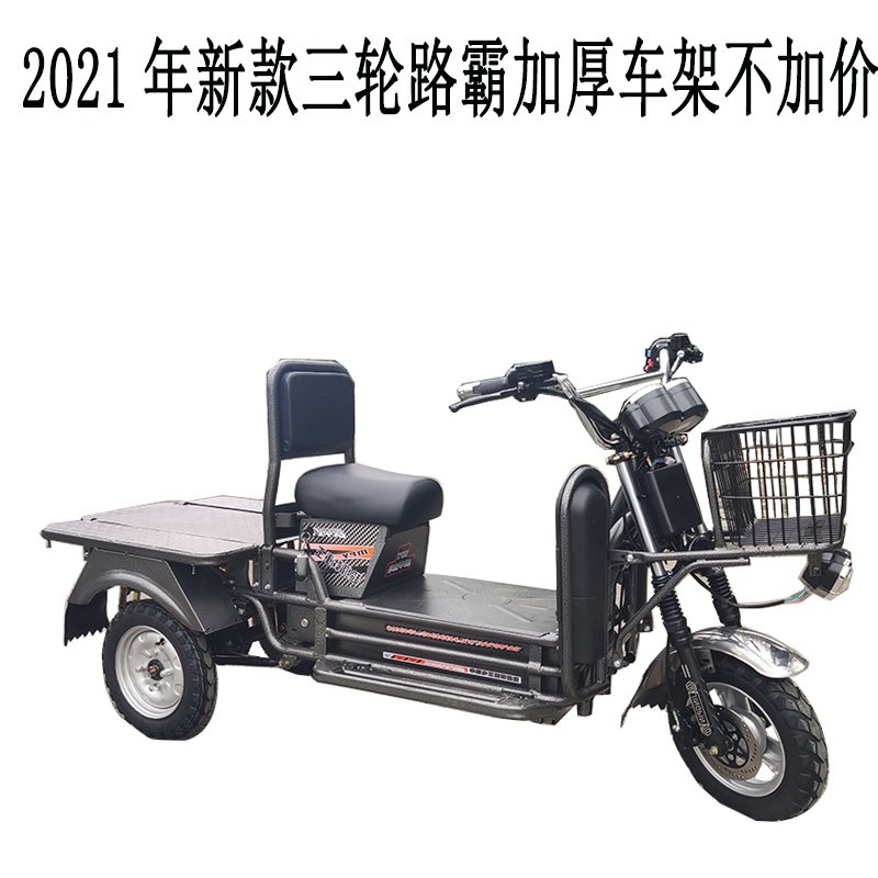 21年载重王电动三轮车大力神载货快餐拉客快递爬坡王家用送货车