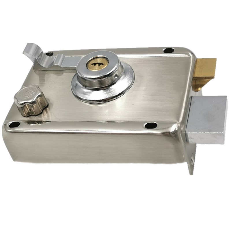 2288外装门锁头 老式防盗门外装门锁2288型带边锁套装C级叶片单头