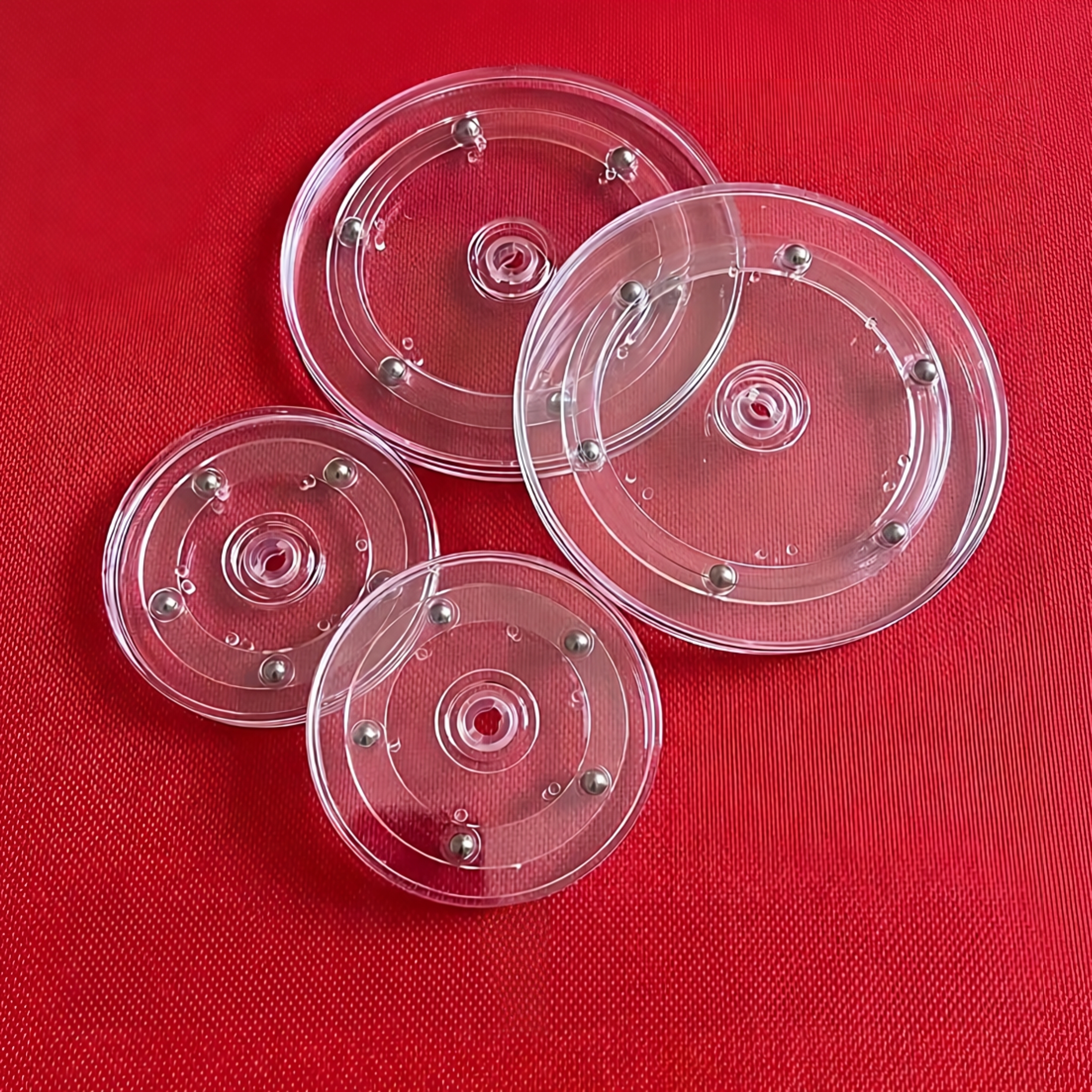 亚克力透明转盘圆形底座展示台