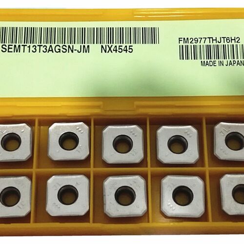 非涂层陶瓷精铣刀片 SEMT13T3AGSN-JM NX4545 四方精铣刀粒