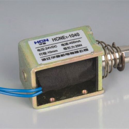 HCNE1-1040贯通型 自动复位 直流电磁铁12V 24V 推拉式