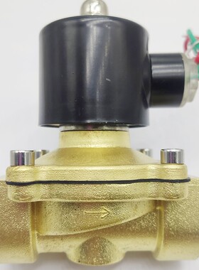 博普电磁阀2W常闭式全铜水阀AC220V不发热线圈控制阀BOPU气阀DN50