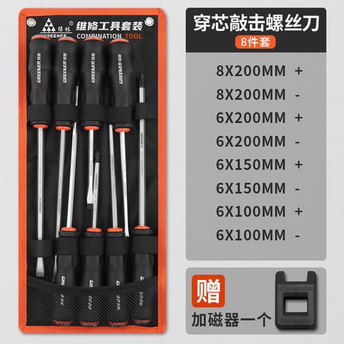 绿林梅花螺丝刀套装家用工具小一字十字螺丝批起子拆机组合大改锥