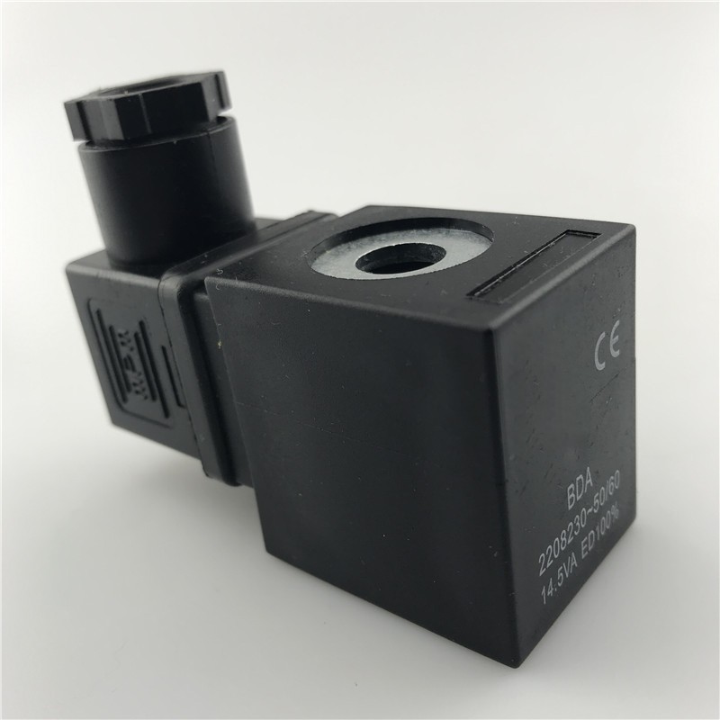 电磁阀线圈BDA 220v/o230v 14.5VA/8W 孔径上孔10下孔13  高39mm