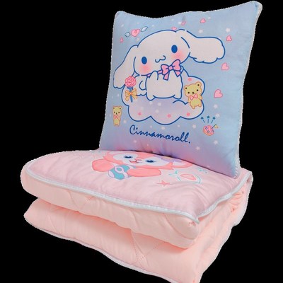 抱枕被子两用g靠垫车载可爱玉桂狗二合一夏凉被办公室午睡毯子夏