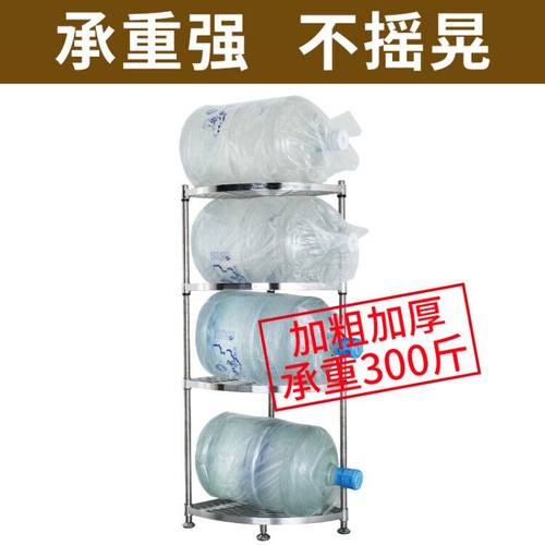 厨房转角置物架落地多层不锈钢三角墙角放锅架子R家用锅具收纳锅