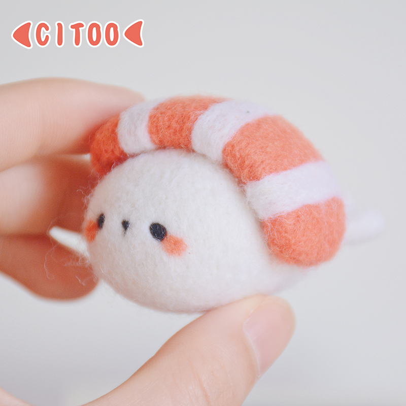 羊毛毡戳戳乐 自制手n工diy材料包 便当寿司礼盒套装 送男女友礼