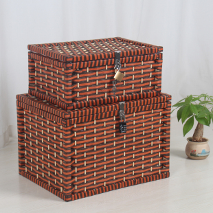 收纳箱可上锁密码锁收纳盒带锁的箱子储物M箱整理箱装零食箱子加