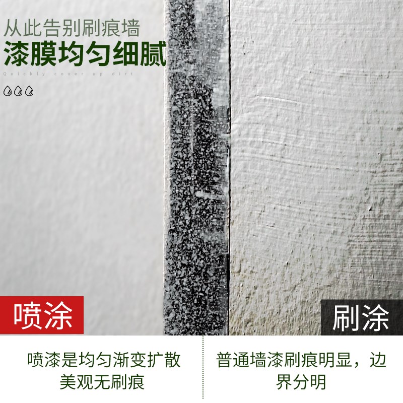 一喷白墙面翻新修复自喷漆t家用白色补墙漆墙体修复喷雾防水补墙