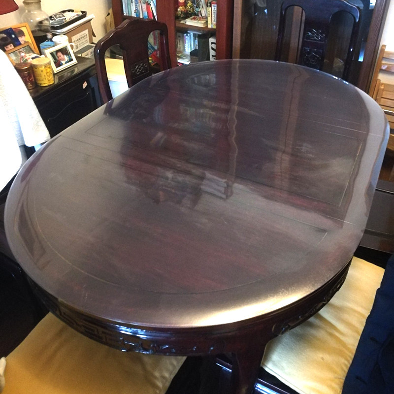 椭圆形餐桌垫透明pvc软玻璃y桌布防水防烫防油免洗水晶板隔热垫厚,居家布艺,桌布,淘宝优惠券,粉丝福利购,淘宝优惠卷