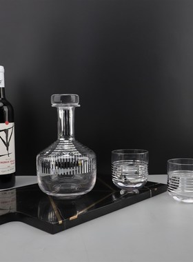 欧式创意玻璃红酒醒酒器酒具v酒杯套装摆件客厅酒柜餐厅家居装饰