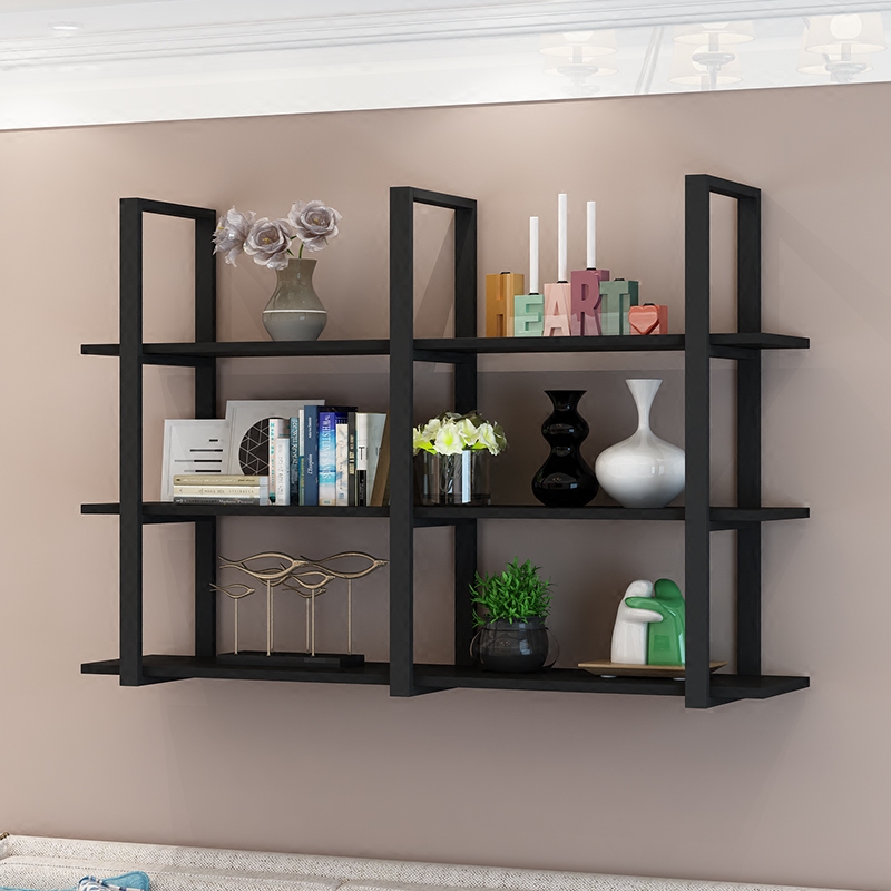 铁艺墙面壁挂置物架墙上书架花架装饰架隔板餐厅悬挂酒架吧台吊架