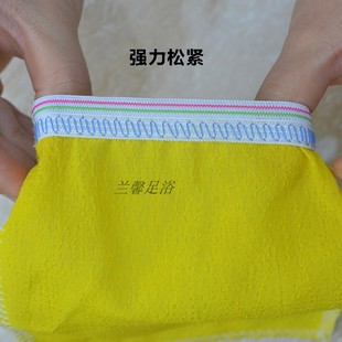 浴场一次性搓澡巾足浴免搓背巾澡堂挫洗澡巾搓脚戳澡沐浴手套 薄款